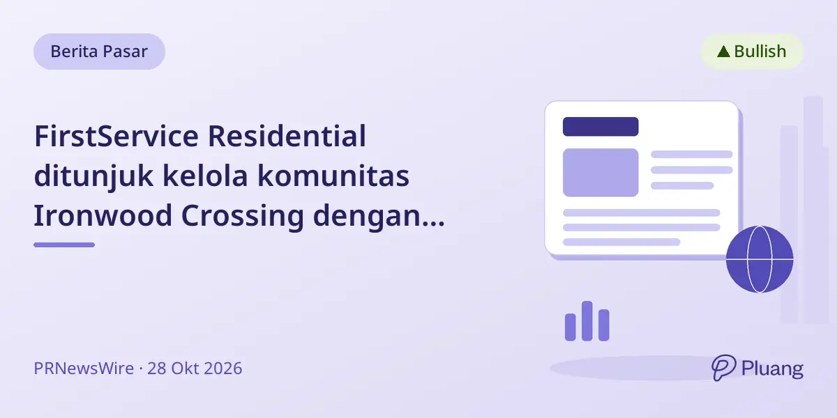 FirstService Residential ditunjuk kelola komunitas Ironwood Crossing dengan 2.147 rumah.