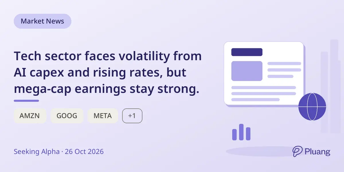 Tech sector faces volatility from AI capex and rising rates, but mega-cap earnings stay strong.