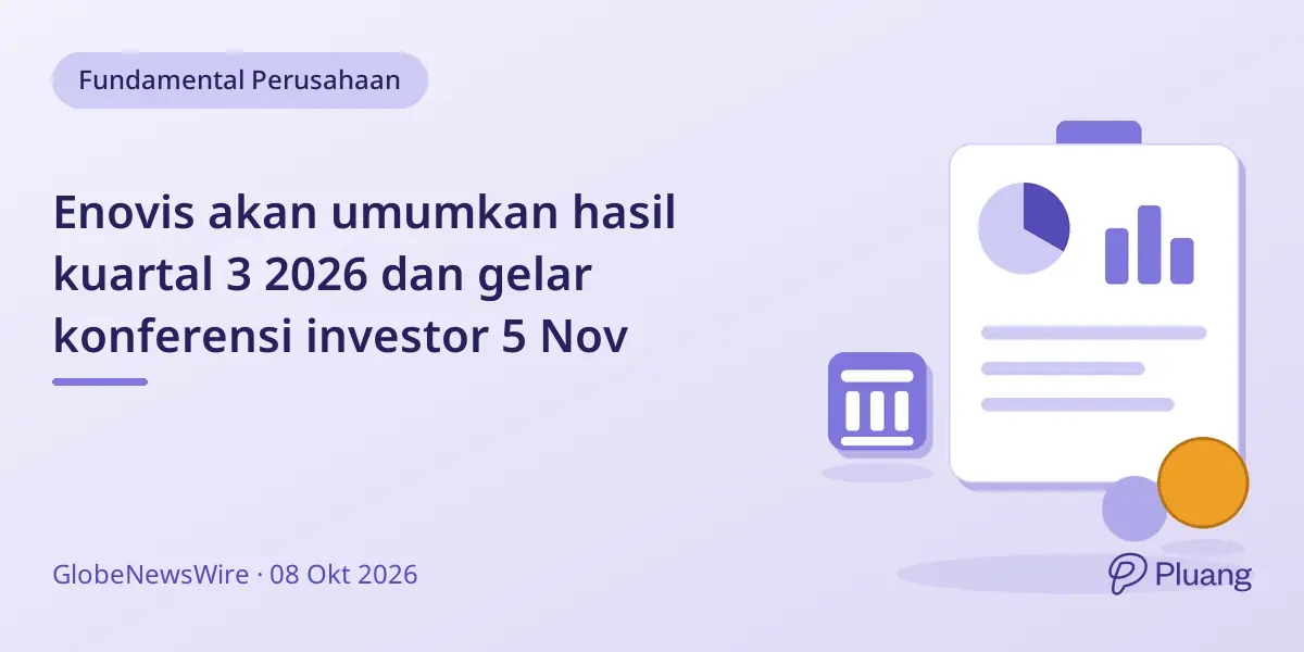 Enovis akan umumkan hasil kuartal 3 2026 dan gelar konferensi investor 5 Nov