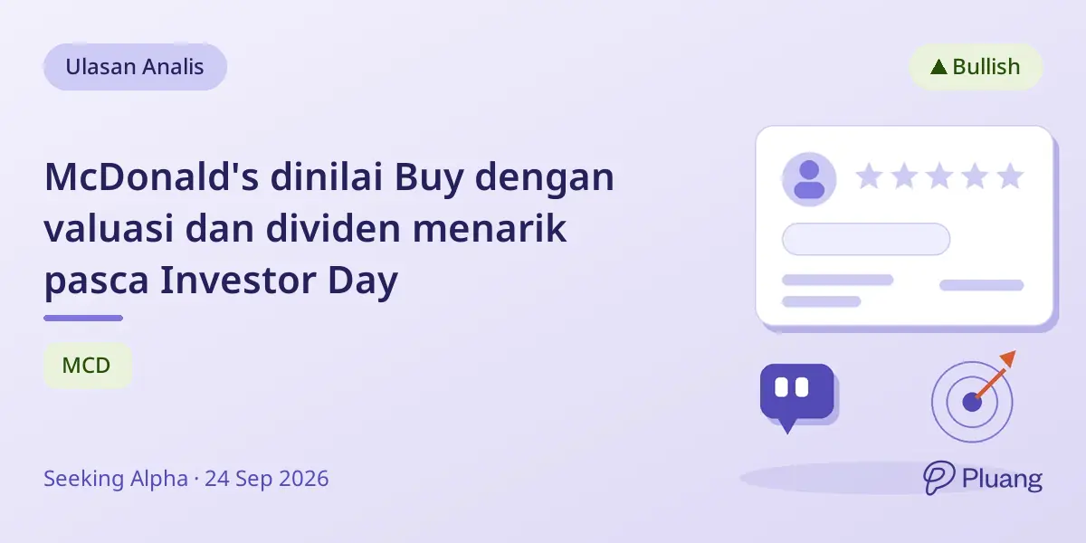 McDonald's dinilai Buy dengan valuasi dan dividen menarik pasca Investor Day