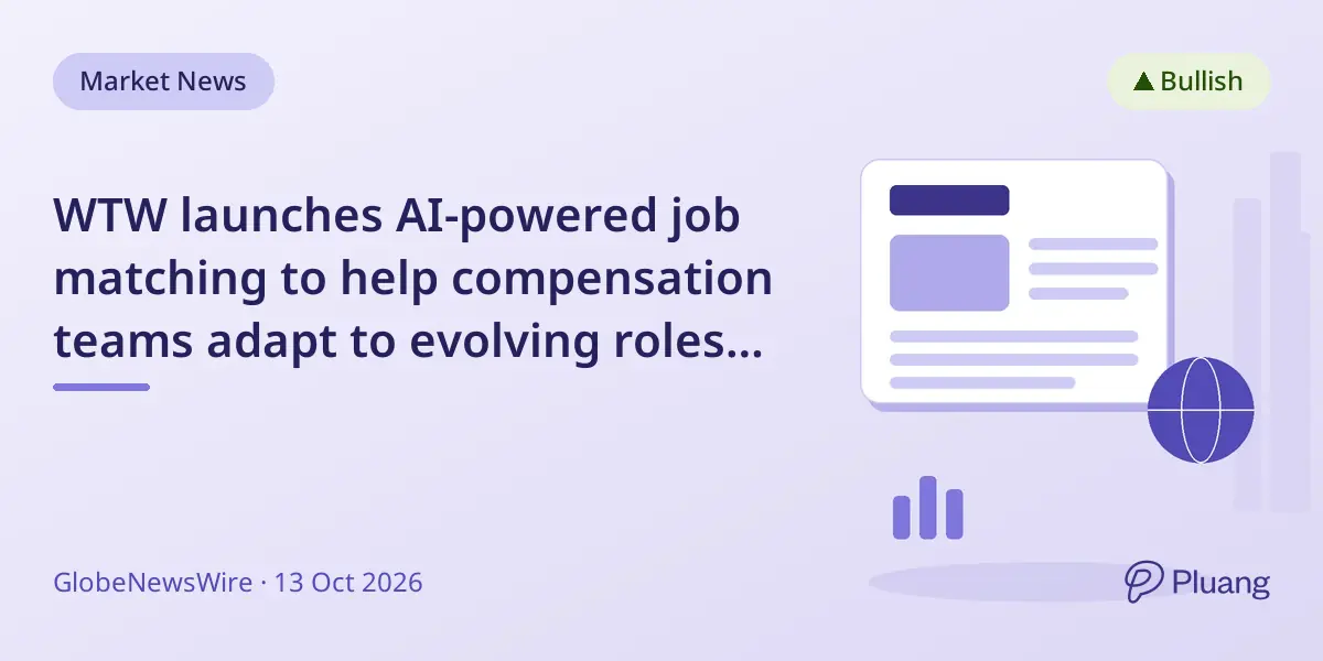 WTW launches AI-powered job matching to help compensation teams adapt to evolving roles and skills.