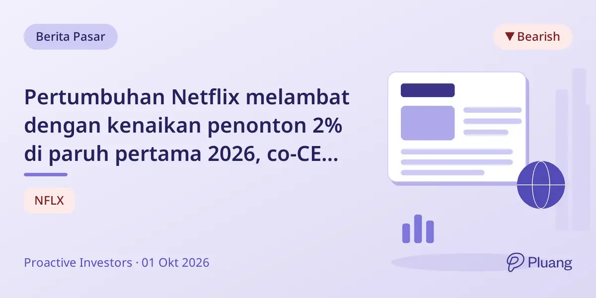 Pertumbuhan Netflix melambat dengan kenaikan penonton 2% di paruh pertama 2026, co-CEO fokus konten langsung