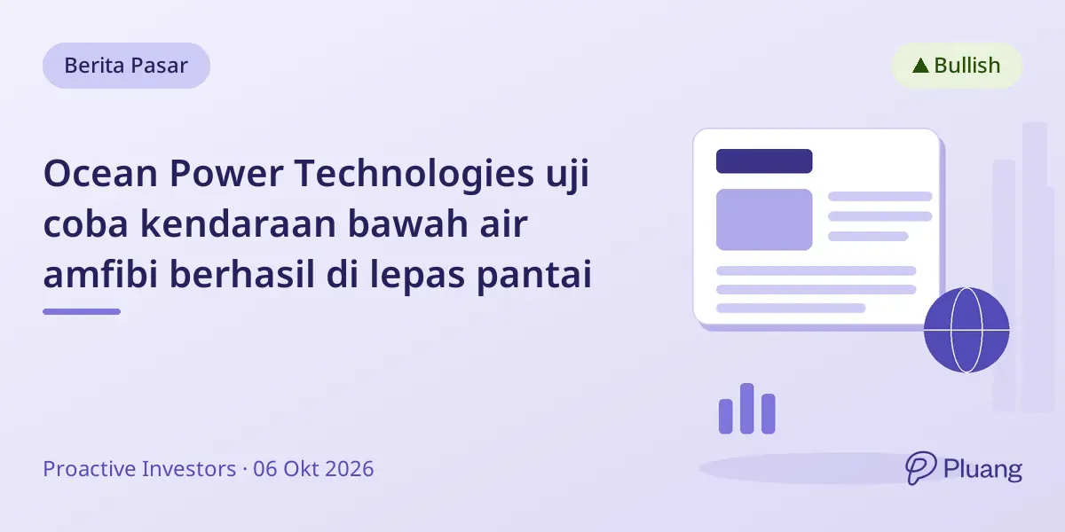 Ocean Power Technologies uji coba kendaraan bawah air amfibi berhasil di lepas pantai