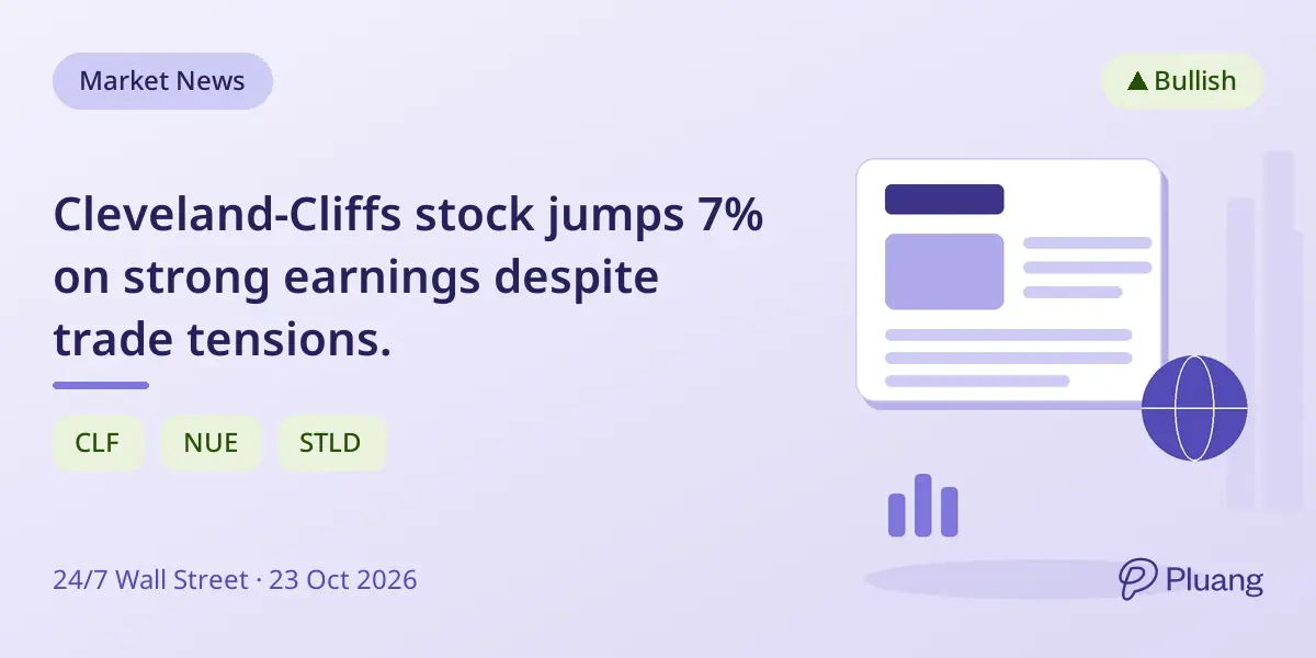 Cleveland-Cliffs stock jumps 7% on strong earnings despite trade tensions.