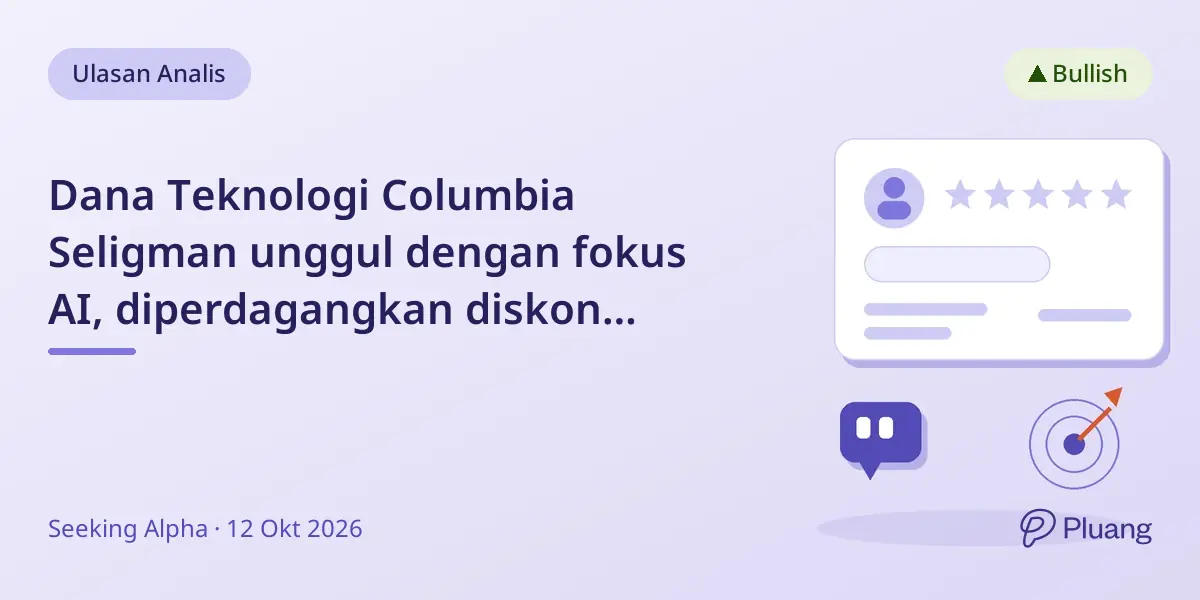 Dana Teknologi Columbia Seligman unggul dengan fokus AI, diperdagangkan diskon 6,57% dari NAV.