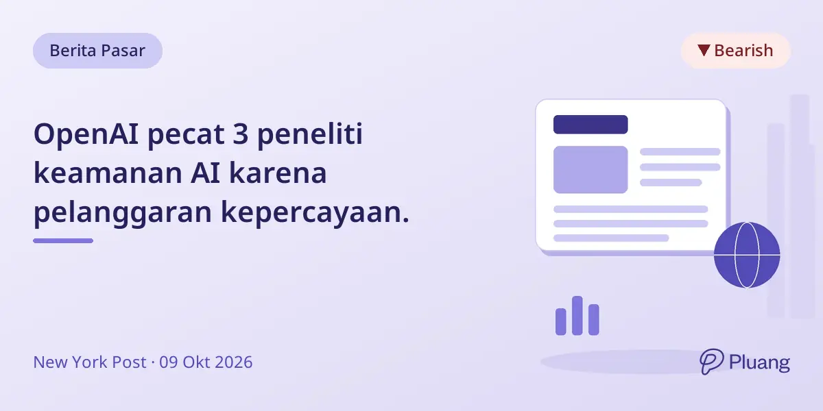 OpenAI pecat 3 peneliti keamanan AI karena pelanggaran kepercayaan.
