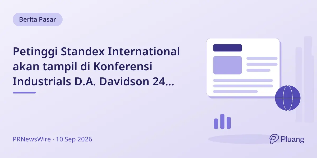 Petinggi Standex International akan tampil di Konferensi Industrials D.A. Davidson 24 Sept