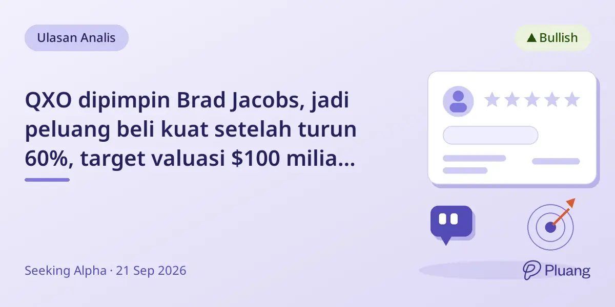 QXO dipimpin Brad Jacobs, jadi peluang beli kuat setelah turun 60%, target valuasi $100 miliar tahun 2035.