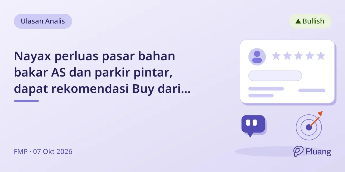 Nayax perluas pasar bahan bakar AS dan parkir pintar, dapat rekomendasi Buy dari Jefferies.