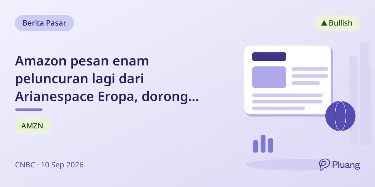 Amazon pesan enam peluncuran lagi dari Arianespace Eropa, dorong industri antariksa lawan SpaceX.