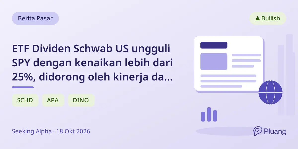 ETF Dividen Schwab US ungguli SPY dengan kenaikan lebih dari 25%, didorong oleh kinerja dan pertumbuhan dividen kuat.
