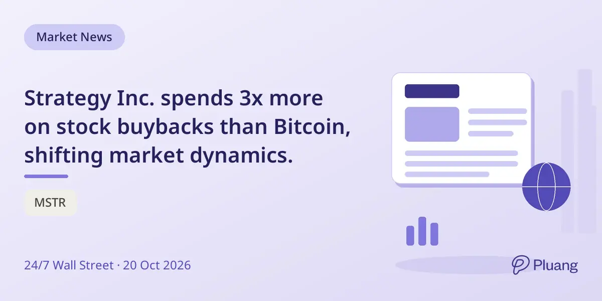 Strategy Inc. spends 3x more on stock buybacks than Bitcoin, shifting market dynamics.