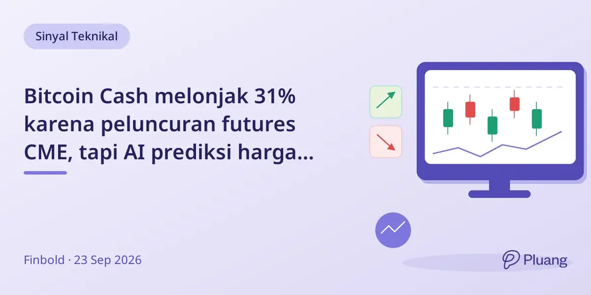Bitcoin Cash melonjak 31% karena peluncuran futures CME, tapi AI prediksi harga turun Oktober 1.