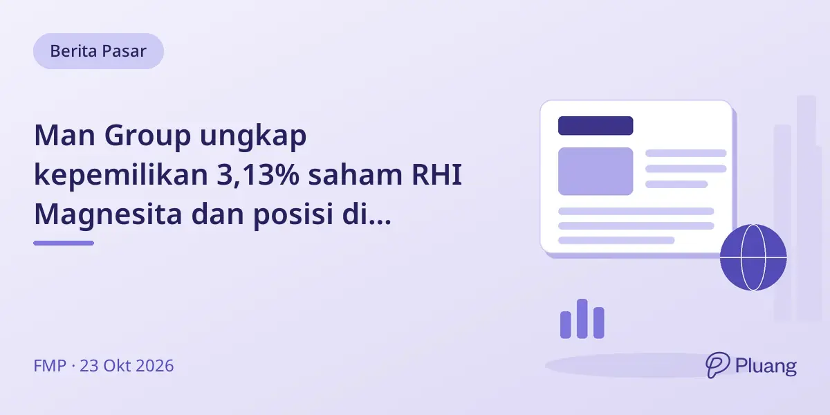 Man Group ungkap kepemilikan 3,13% saham RHI Magnesita dan posisi di Vesuvius plc