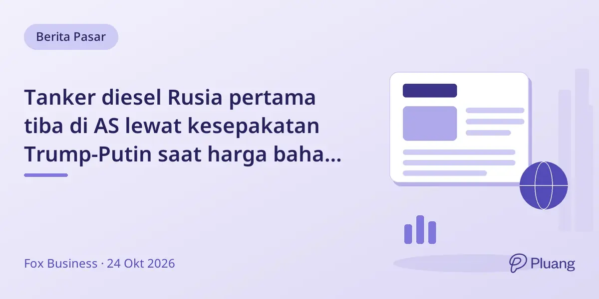 Tanker diesel Rusia pertama tiba di AS lewat kesepakatan Trump-Putin saat harga bahan bakar naik
