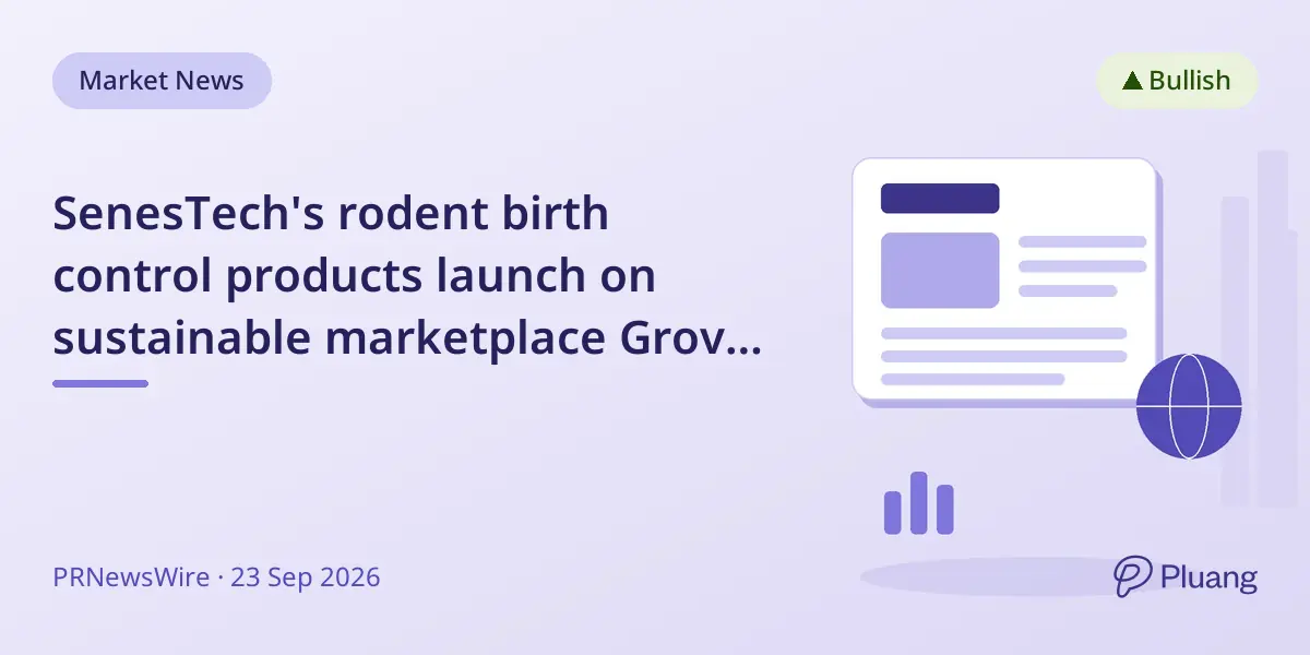 SenesTech's rodent birth control products launch on sustainable marketplace Grove Collaborative.