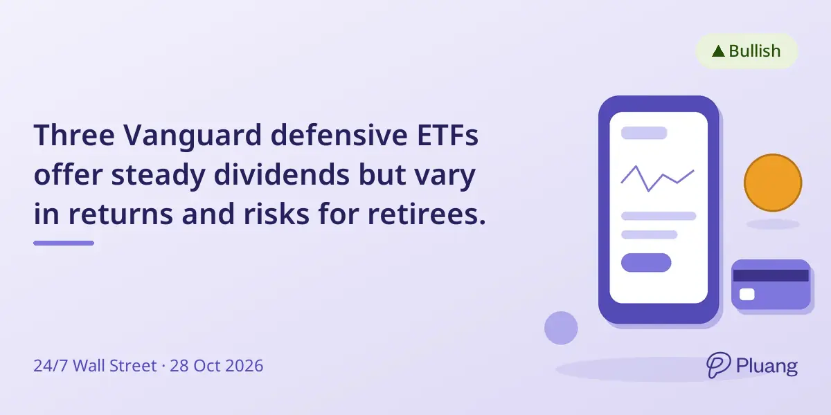 Three Vanguard defensive ETFs offer steady dividends but vary in returns and risks for retirees.