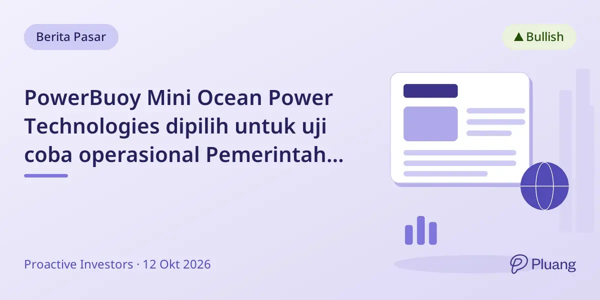 PowerBuoy Mini Ocean Power Technologies dipilih untuk uji coba operasional Pemerintah AS.