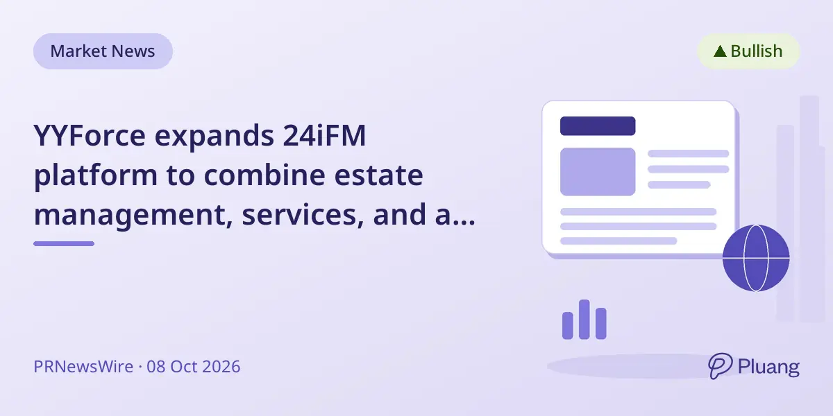 YYForce expands 24iFM platform to combine estate management, services, and ads for new digital revenues.