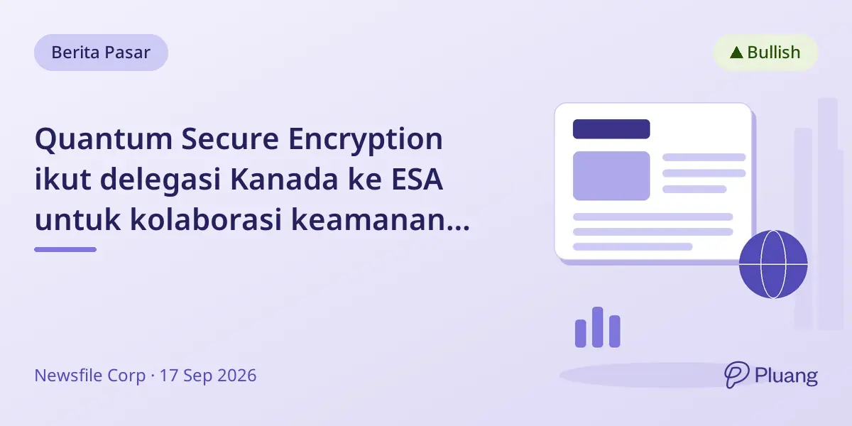 Quantum Secure Encryption ikut delegasi Kanada ke ESA untuk kolaborasi keamanan siber pasca-kuantum.