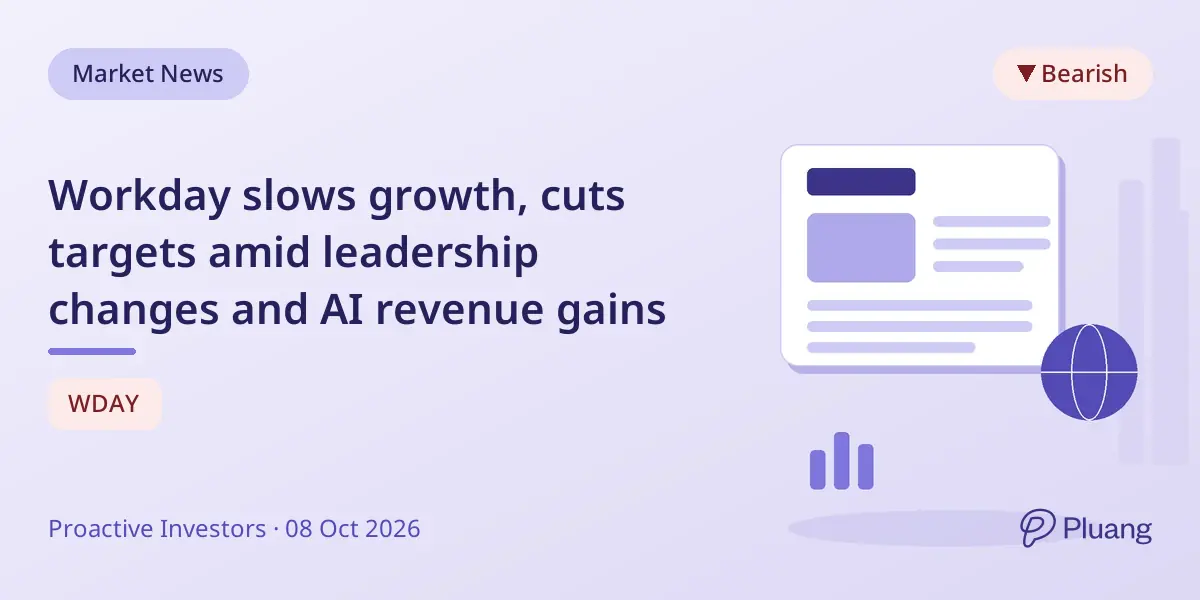 Workday slows growth, cuts targets amid leadership changes and AI revenue gains