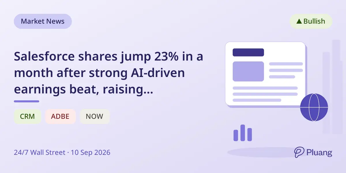 Salesforce shares jump 23% in a month after strong AI-driven earnings beat, raising buy-or-sell questions.