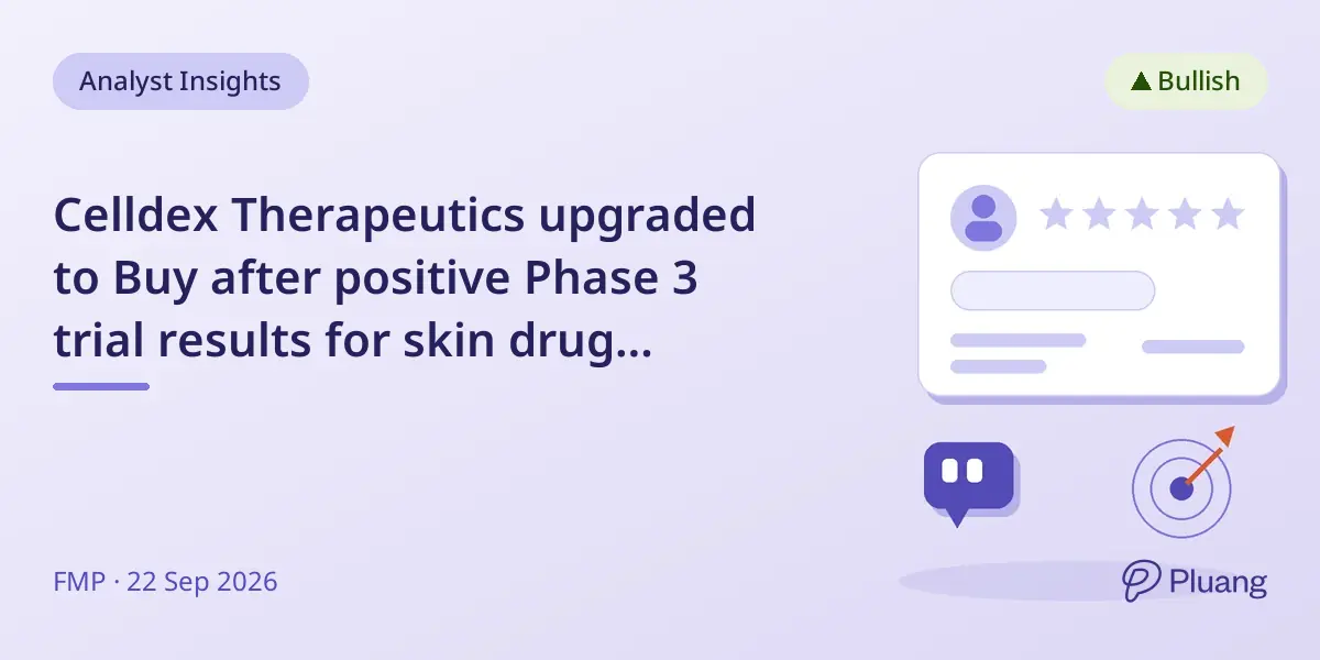 Celldex Therapeutics upgraded to Buy after positive Phase 3 trial results for skin drug barzolvolimab.