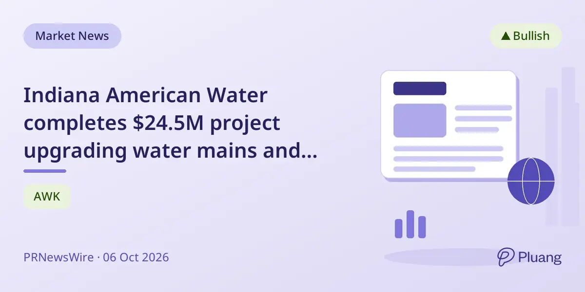 Indiana American Water completes $24.5M project upgrading water mains and replacing lead lines in Gary.