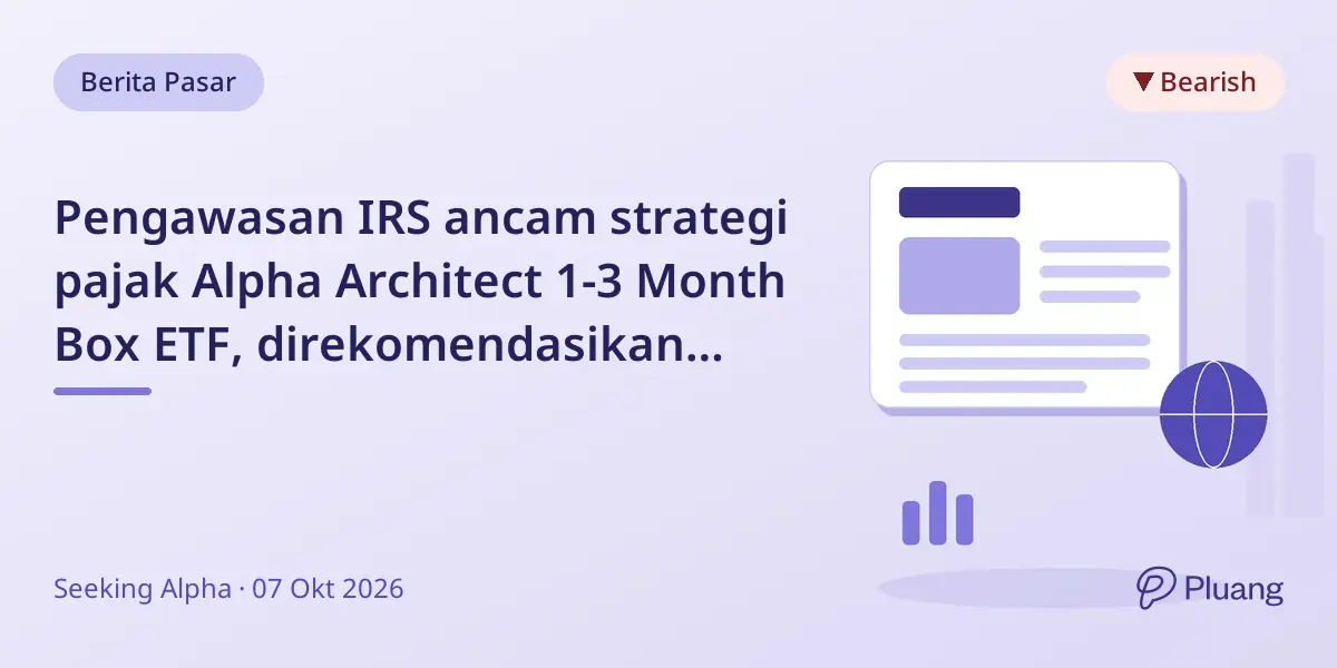 Pengawasan IRS ancam strategi pajak Alpha Architect 1-3 Month Box ETF, direkomendasikan tahan dulu.