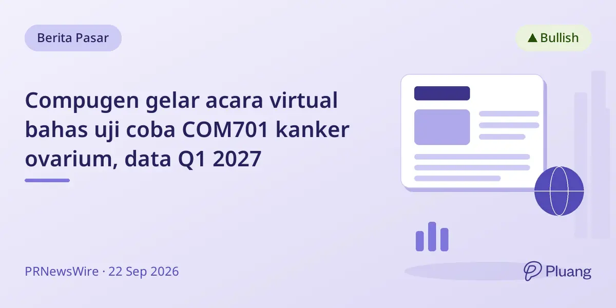 Compugen gelar acara virtual bahas uji coba COM701 kanker ovarium, data Q1 2027