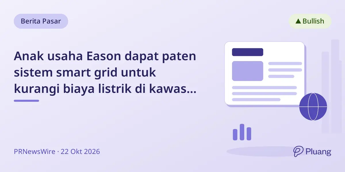 Anak usaha Eason dapat paten sistem smart grid untuk kurangi biaya listrik di kawasan industri