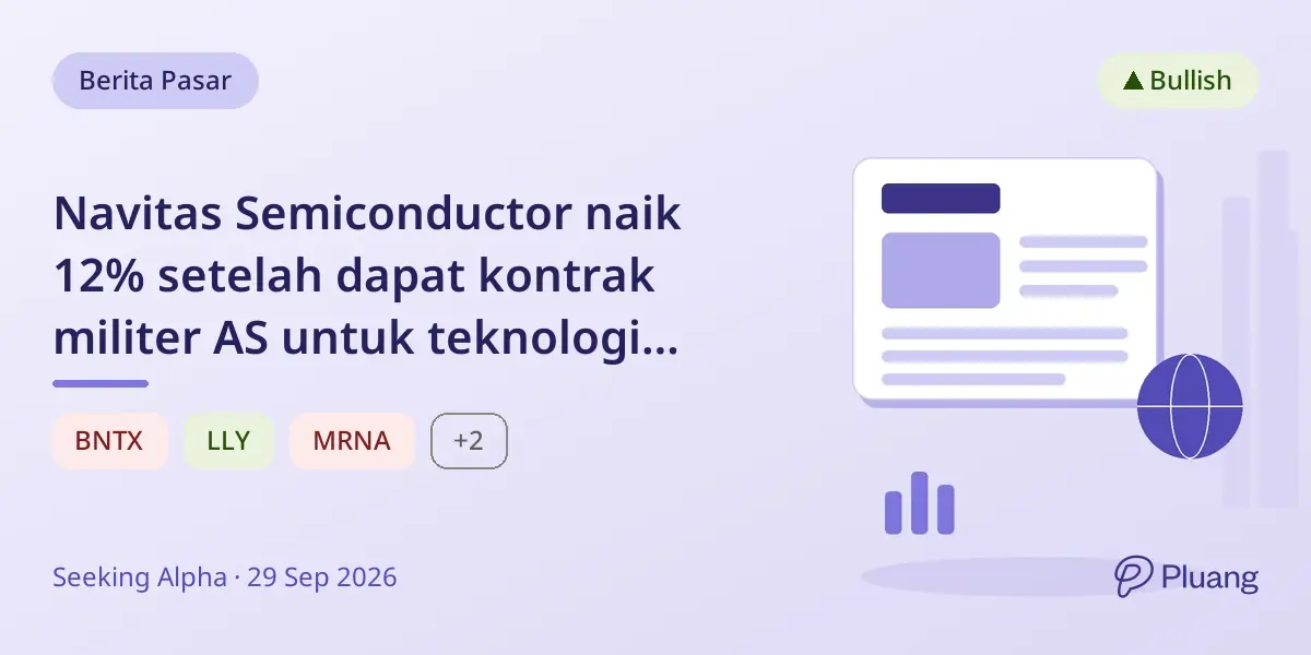 Navitas Semiconductor naik 12% setelah dapat kontrak militer AS untuk teknologi silikon karbida canggih