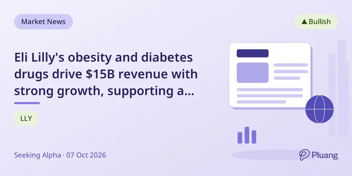 Eli Lilly's obesity and diabetes drugs drive $15B revenue with strong growth, supporting a buy rating.