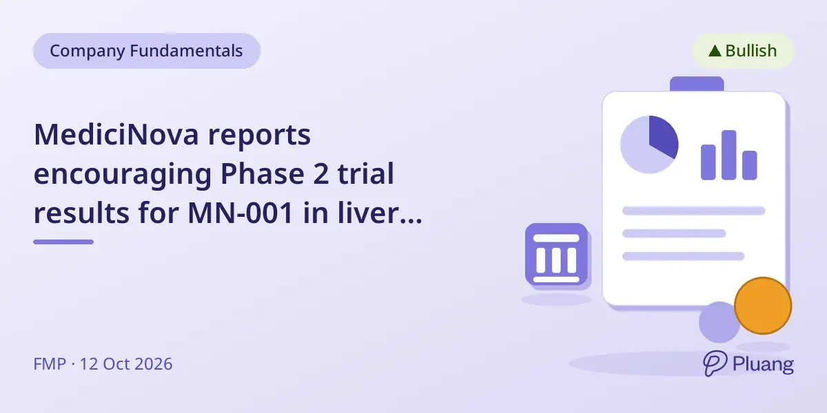 MediciNova reports encouraging Phase 2 trial results for MN-001 in liver disease and updates on ALS drug MN-166 progress