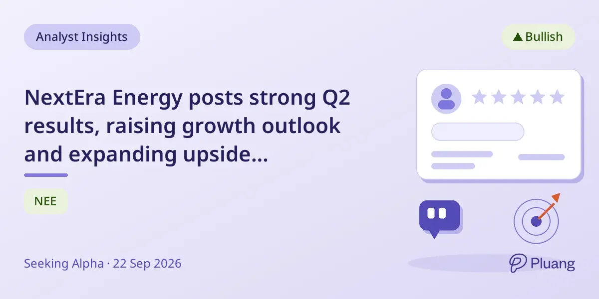 NextEra Energy posts strong Q2 results, raising growth outlook and expanding upside potential.