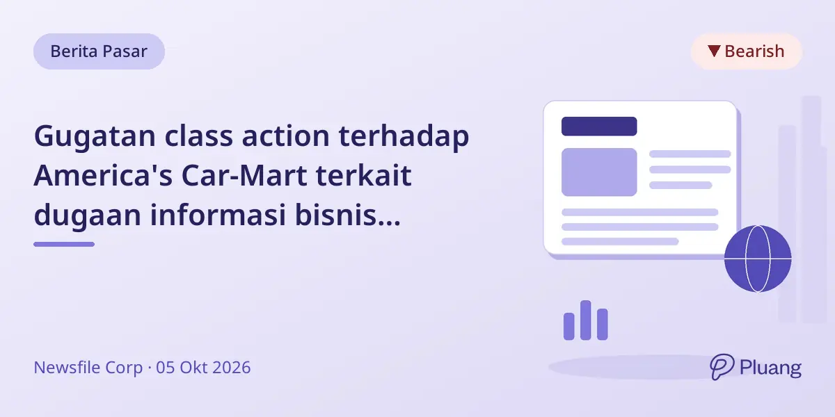 Gugatan class action terhadap America's Car-Mart terkait dugaan informasi bisnis menyesatkan yang sebabkan penurunan saham.