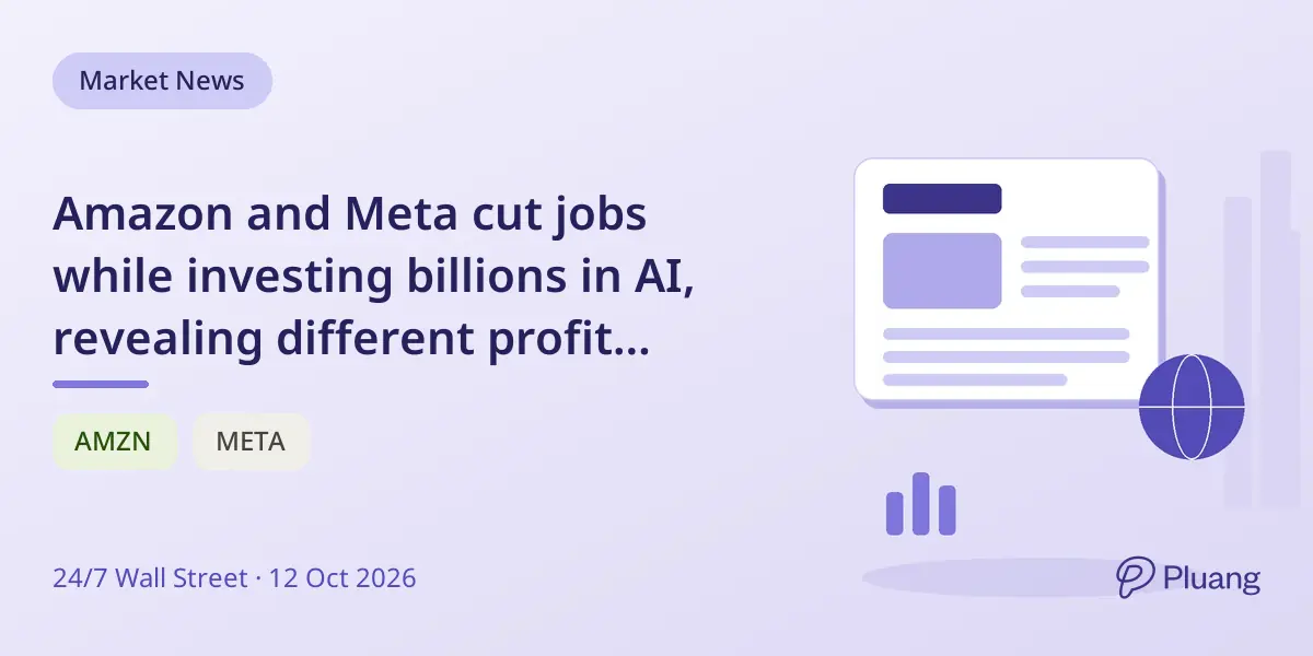 Amazon and Meta cut jobs while investing billions in AI, revealing different profit strategies for 2027.
