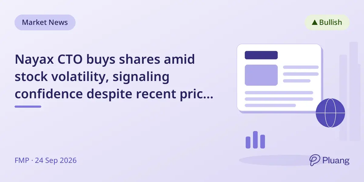 Nayax CTO buys shares amid stock volatility, signaling confidence despite recent price drops.