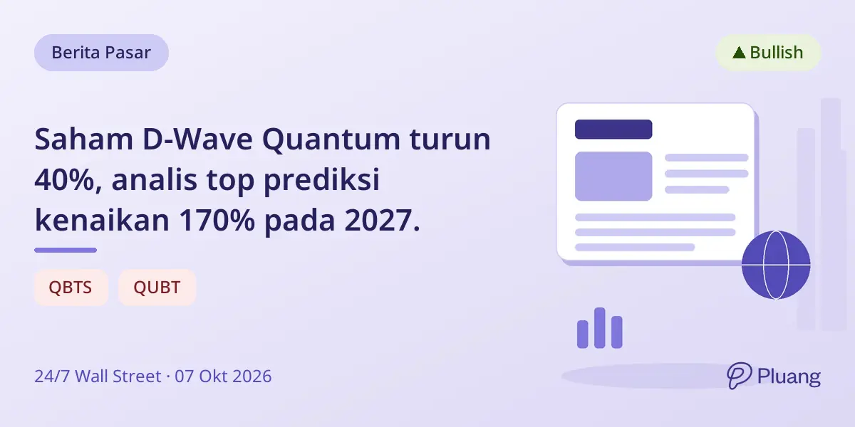 Saham D-Wave Quantum turun 40%, analis top prediksi kenaikan 170% pada 2027.
