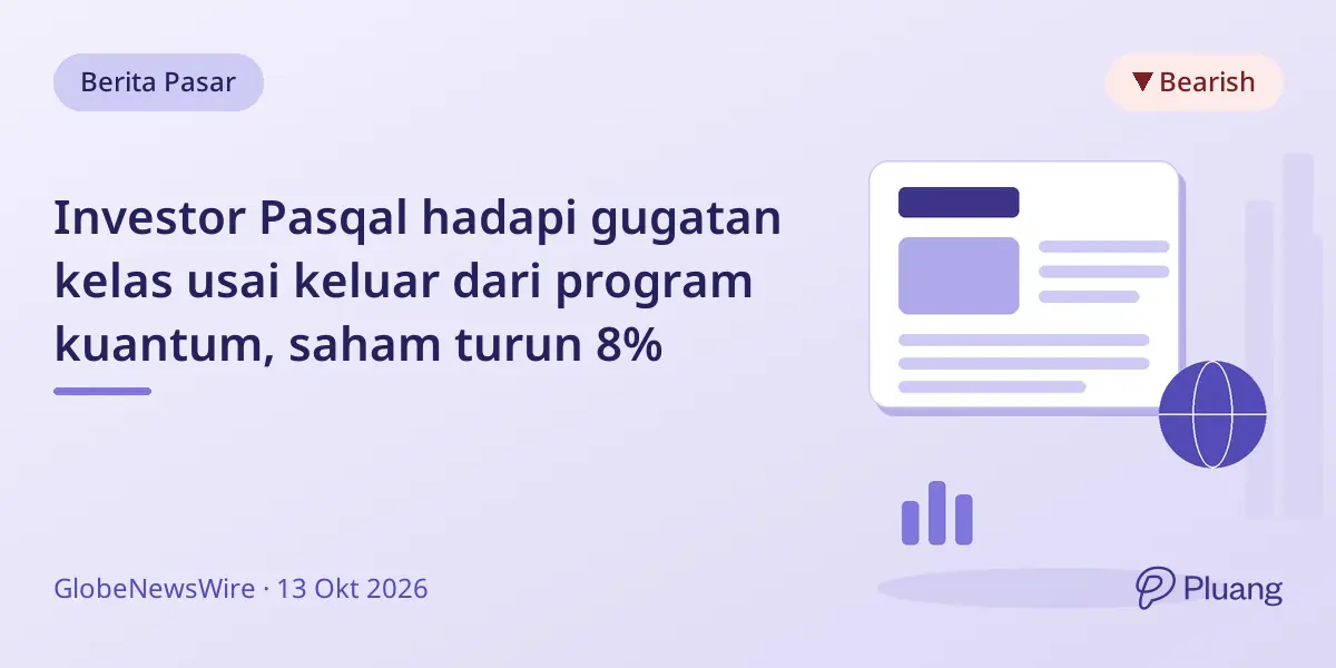 Investor Pasqal hadapi gugatan kelas usai keluar dari program kuantum, saham turun 8%