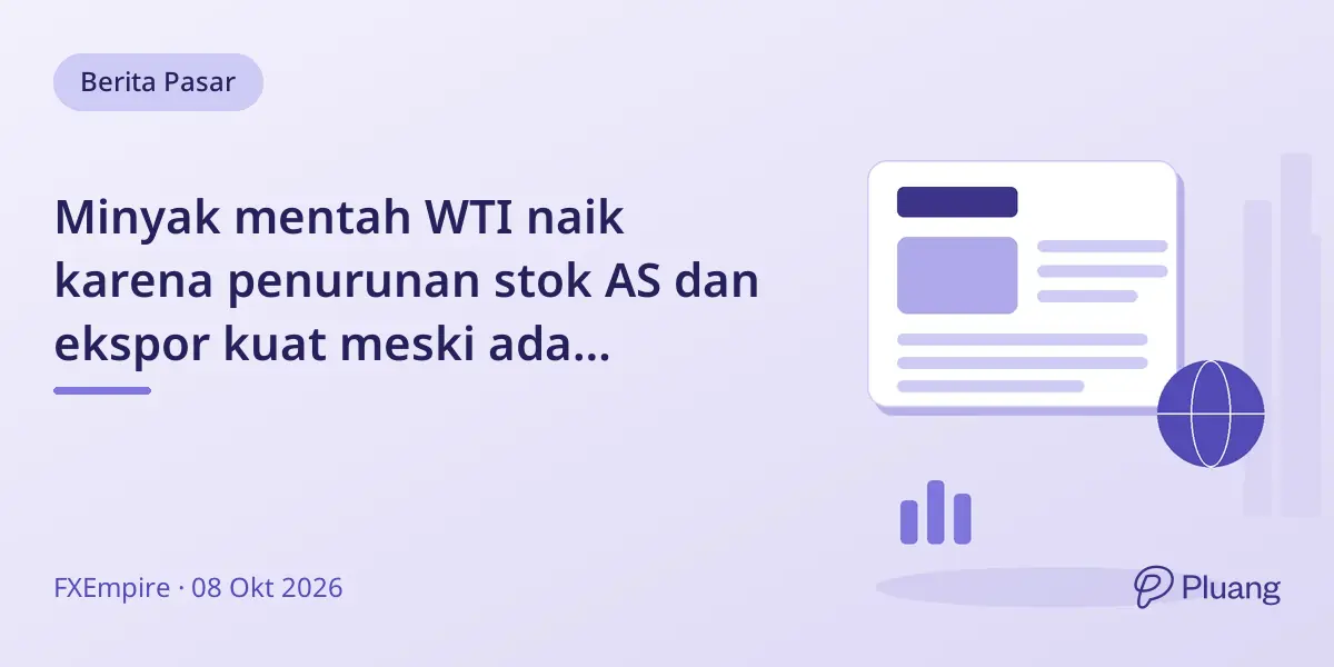 Minyak mentah WTI naik karena penurunan stok AS dan ekspor kuat meski ada tantangan pasokan.