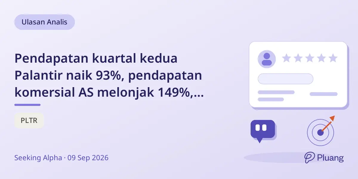 Pendapatan kuartal kedua Palantir naik 93%, pendapatan komersial AS melonjak 149%, pertumbuhan kuat dan kemitraan AI baru.