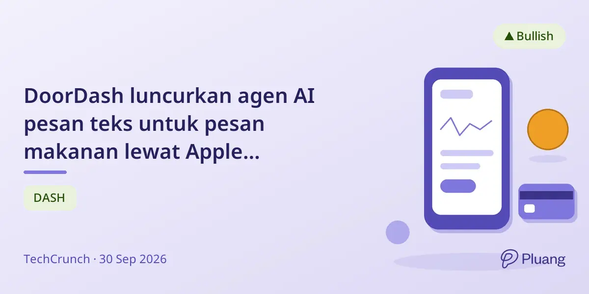 DoorDash luncurkan agen AI pesan teks untuk pesan makanan lewat Apple Messages