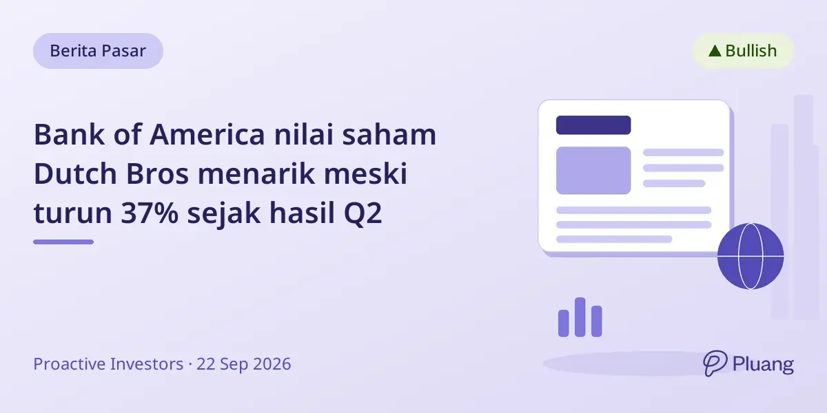 Bank of America nilai saham Dutch Bros menarik meski turun 37% sejak hasil Q2