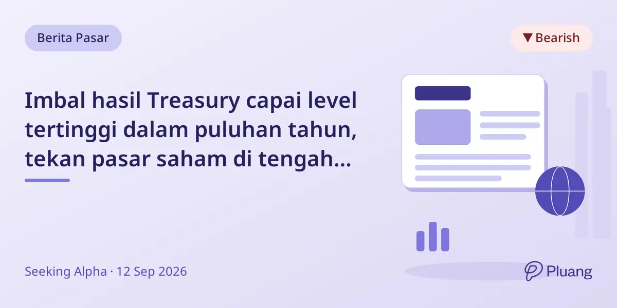 Imbal hasil Treasury capai level tertinggi dalam puluhan tahun, tekan pasar saham di tengah inflasi dan suku bunga tinggi.