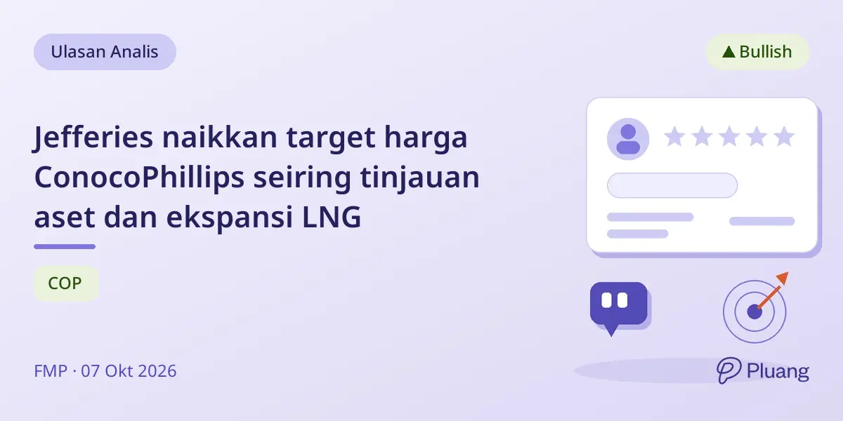 Jefferies naikkan target harga ConocoPhillips seiring tinjauan aset dan ekspansi LNG