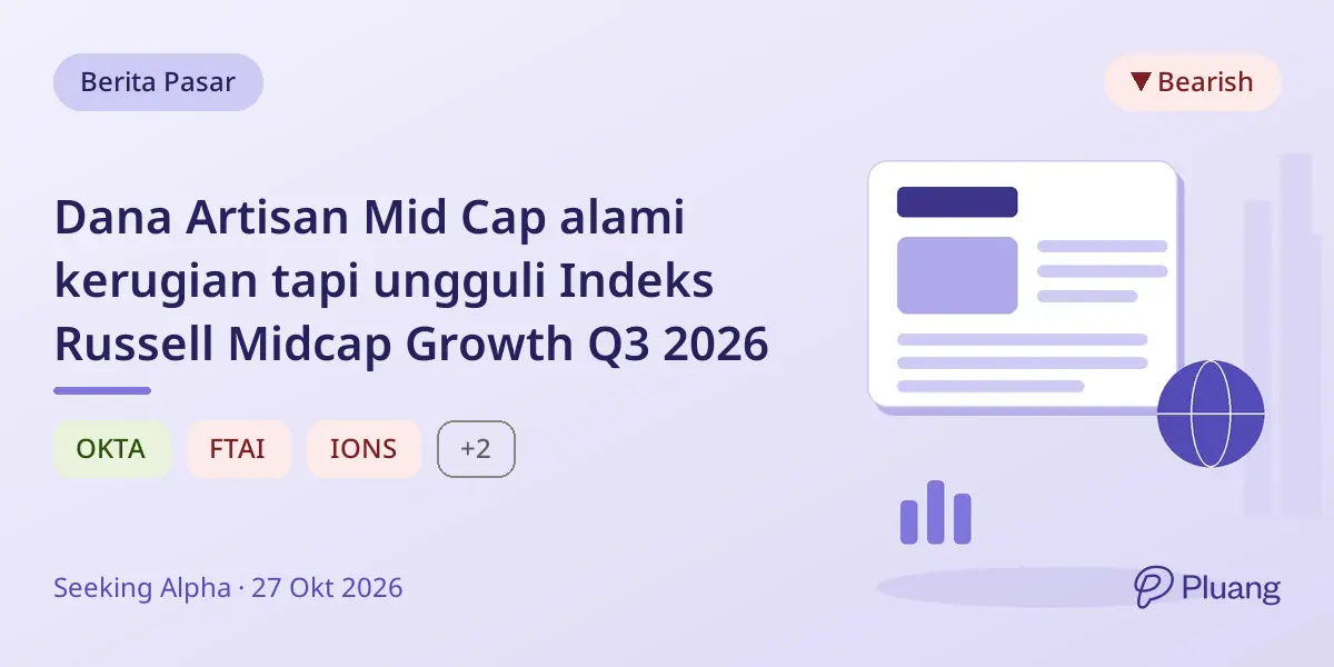 Dana Artisan Mid Cap alami kerugian tapi ungguli Indeks Russell Midcap Growth Q3 2026