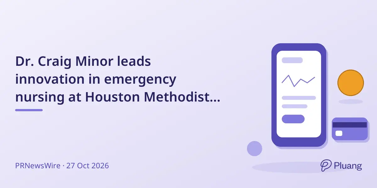 Dr. Craig Minor leads innovation in emergency nursing at Houston Methodist's new high-tech hospital.