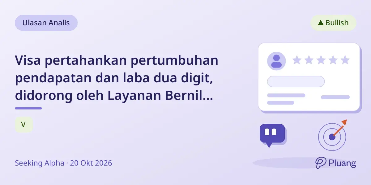 Visa pertahankan pertumbuhan pendapatan dan laba dua digit, didorong oleh Layanan Bernilai Tambah dan pembayaran langsung.