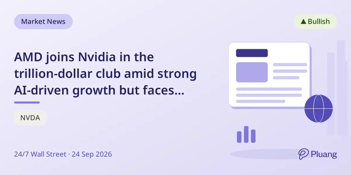 AMD joins Nvidia in the trillion-dollar club amid strong AI-driven growth but faces valuation risks.